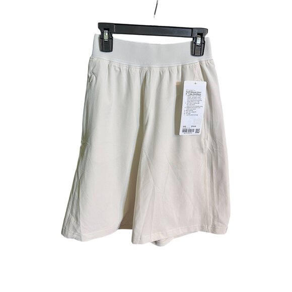 Lululemon Swift Relaxed 9" Shorts Logo Waistband Light Ivory - Size XXS S XL - Picture 2 of 6